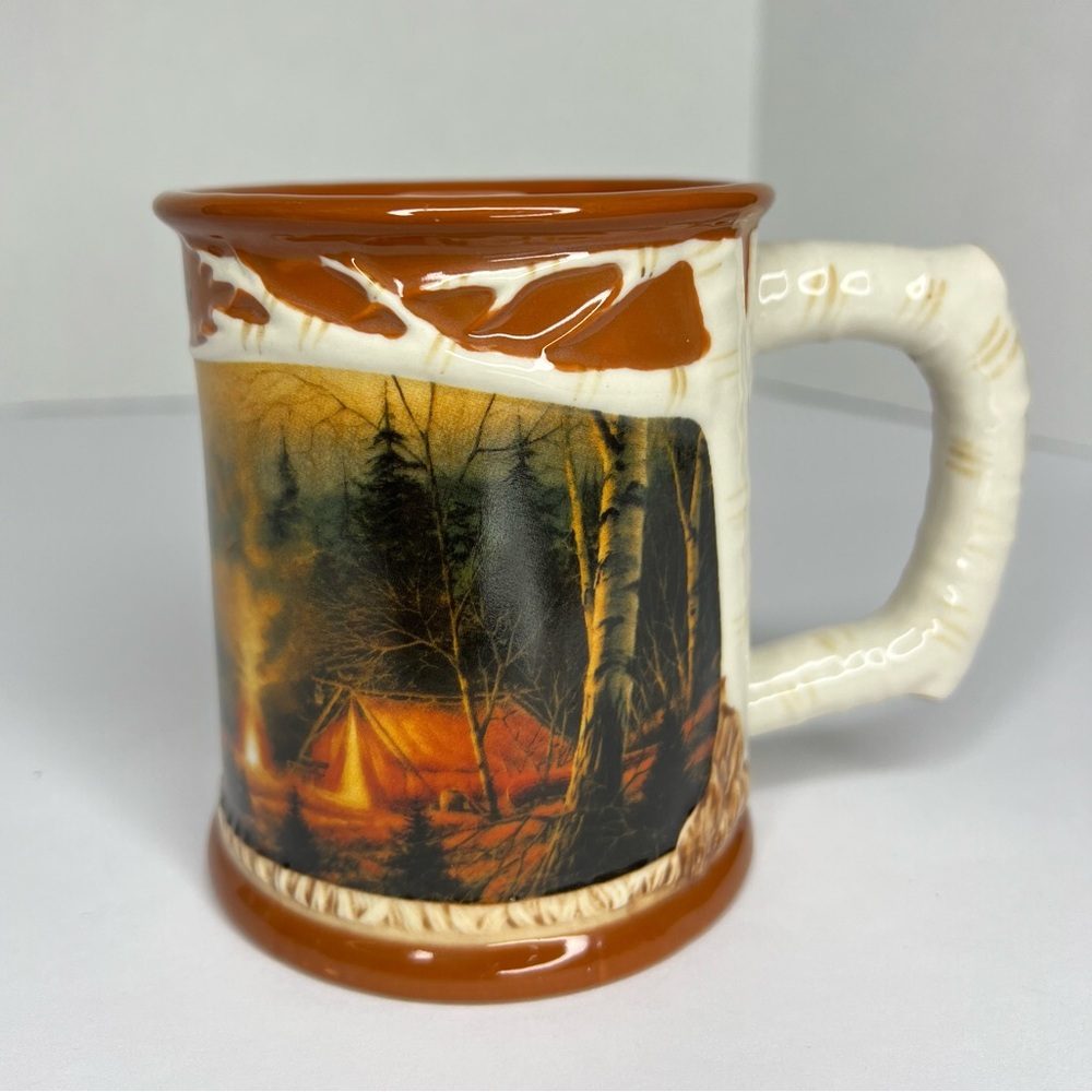 Wild Wings Terry Redlin “Twilight Glow” Sculpted Mug 2011 12oz Like New!